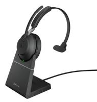 Bluetooth гарнитура Jabra Evolve2 65, Link380a UC Mono Stand Black(26599-889-989)