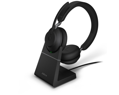 Bluetooth гарнитура Jabra Evolve2 65, Link380a UC Stereo Stand Black(26599-989-989)